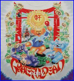 Grateful Dead Shirt T Shirt Vintage 1997 China Rider Chinese Bear Tie Dye GDM XL