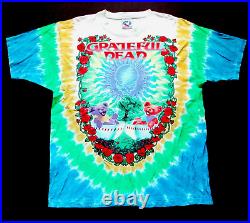 Grateful Dead Shirt T Shirt Vintage 1997 Scarlet Fire Dragon Tea Tie Dye GDM L