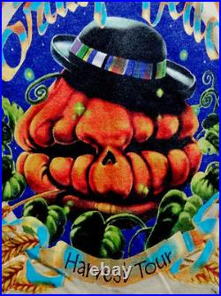 Grateful Dead Shirt T Shirt Vintage 1998 Harvest Tour Halloween Pumpkin Hat GD L