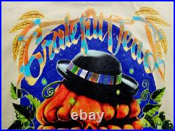 Grateful Dead Shirt T Shirt Vintage 1998 Harvest Tour Halloween Pumpkin Hat GD L