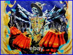 Grateful Dead Shirt T Shirt Vintage 1998 Harvest Tour Halloween Pumpkin Hat GD L