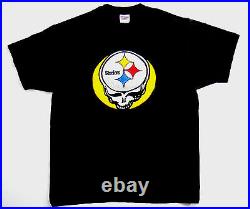 Grateful Dead Shirt T Shirt Vintage 1998 Pittsburgh Steelers NFL Football PA XL