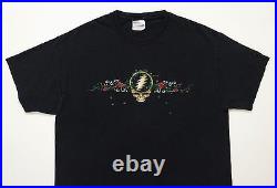 Grateful Dead Shirt T Shirt Vintage 2002 Steal Your Face Love Skull Roses GDP L