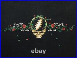 Grateful Dead Shirt T Shirt Vintage 2002 Steal Your Face Skull Roses Love GDP L