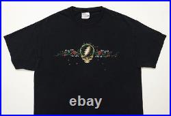 Grateful Dead Shirt T Shirt Vintage 2002 Steal Your Face Skull Roses Love GDP L