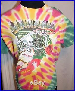 Grateful Dead Shirt T Shirt XL Lithuania Basketball Olympics 1992 Tie Dye GDM