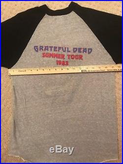 Grateful Dead Shirt, Tour 83 Vintage 3/4 Sleeve, DeadStock, original Medium