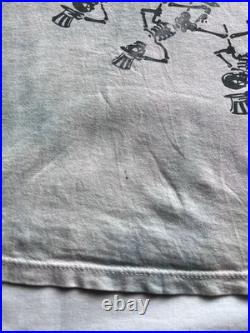 Grateful Dead Shirt Vintage 1990 Spiral Skeleton Tie Dye AOP 90s Jerry Garcia