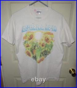 Grateful Dead Shirt Vintage 1995 Summer Tour Turtle Terrapin Liquid Blue Large