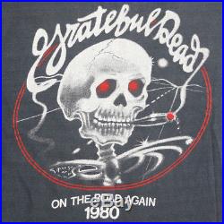Grateful Dead Shirt Vintage tshirt 1980 On The Road Again Tour Jerry Garcia Rock