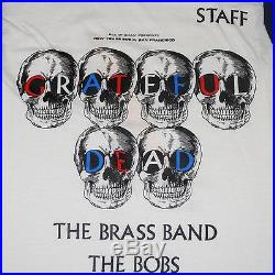 Grateful Dead Shirt Vintage tshirt 1985 Bill Graham Presents Brass Band Bobs 80s