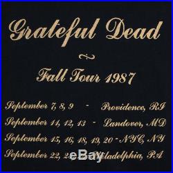 Grateful Dead Shirt Vintage tshirt 1987 Fall Tour Bob Dylan Jerry Garcia Rock