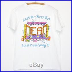 Grateful Dead Shirt Vintage tshirt 1991 Last In First Out Tour Crew Phil Lesh