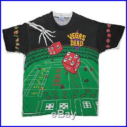 Grateful Dead Shirt Vintage tshirt Rare 1992 Las Vegas All Over Print tee 1990s
