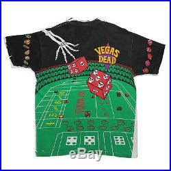 Grateful Dead Shirt Vintage tshirt Rare 1992 Las Vegas All Over Print tee 1990s
