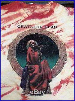 Grateful Dead Shirt Vtg 1987 80s Tie Dye Tshirt Blues For Allah Jerry Garcia M