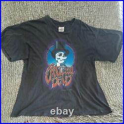 Grateful Dead Size L Vintage T-Shirt Rare Black Skeleton Jerry Garcia Soft