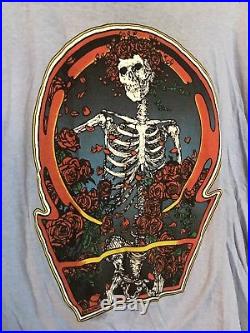 Grateful Dead Skull Roses Alton Kelley Stanley Mouse Vtg Concert T-shirt 1980 XL