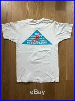 Grateful Dead Spring 1991 Orlando Tour Shirt Jerry Garcia Vintage Single Stitch