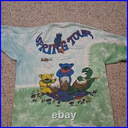 Grateful Dead Spring Tour Tie-Dye Single Stitch Graphic T-Shirt ©1992 GDM, Inc