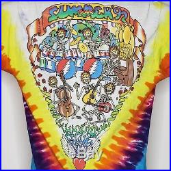 Grateful Dead Summer 92 Tour T-shirt, Fruit Of The Loom Size L Large