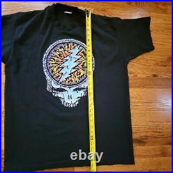 Grateful Dead Summer Tour 1995 Single Stitch T-Shirt Mens XL Black Vintage GDM