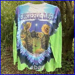 Grateful Dead Summer Tour 1995 Terrapin Turtles Sz L Liquid Blue T Shirt Vintage