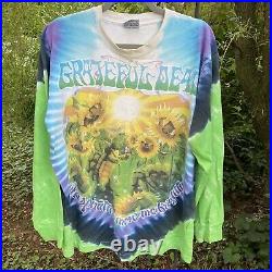 Grateful Dead Summer Tour 1995 Terrapin Turtles Sz L Liquid Blue T Shirt Vintage