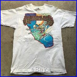 Grateful Dead Surfing Skeleton T Shirt VTG Concert Tee 1993 RARE USA sz Xl