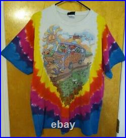 Grateful Dead T Shirt Liquid Blue Vintage 1994 Summer Tour XL Extra Large Hippie