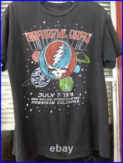 Grateful Dead T-Shirt Red Rocks Colorado July 1978 7/7/78 sz. M