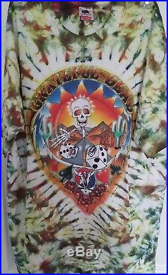 Grateful Dead T- Shirt SILVER BOWL Vintage Tie Dye 1994 Las Vegas NV