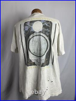 Grateful Dead T Shirt VTG 1995 Summer Final Tour Richard Biffle GDM XL Thrashed