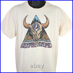 Grateful Dead T Shirt Vintage 90s 1994 Vegas Dead Cow Skull Made In USA Large