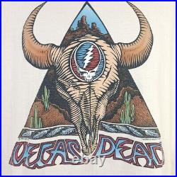 Grateful Dead T Shirt Vintage 90s 1994 Vegas Dead Cow Skull Made In USA Large