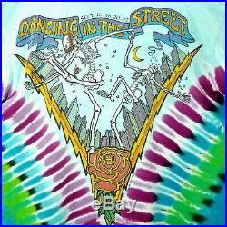 Grateful Dead T-Shirt Vintage 93 XL RARE! Dancing In The Street Bear NYC Bertha