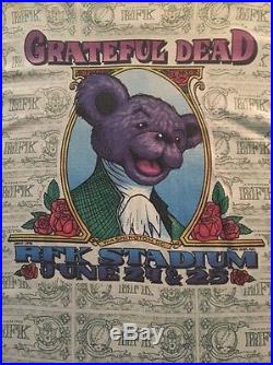 Grateful Dead T Shirt Vintage Tour 1995 XL RFK 6/24,25/95 D. C. Dead Awesome