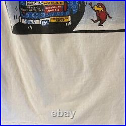 Grateful Dead T-Shirt XL Spring Tour 1995 VTG Calvin Hobbes Felix Seuss