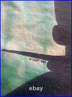 Grateful Dead Tie-Dye Bus Bears T-Shirt 1989 Blue Green Graphic Original Large