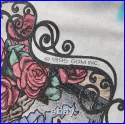 Grateful Dead Tie-Dye T-Shirt 1995 30 Years Skeleton Roses Anniversary Original