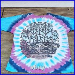 Grateful Dead Tie-Dye T-Shirt 1995 30 Years Skeleton Roses Anniversary Original