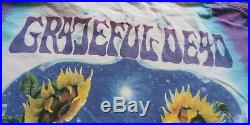 Grateful Dead Tie Dye Vintage 1998 T Shirt XL Rare Double sided Liquid Blue