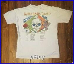 Grateful Dead Tour Shirt Summer 1987, Medium, RARE, LOT SHIRT