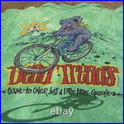 Grateful Dead Treads BMX Mountain Bike Liquid Blue Vintage 90s Band Shirt Large