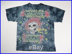 Grateful Dead VINTAGE 1994 Skull Roses Tie-Dye Band Concert Tee T-Shirt Large XL