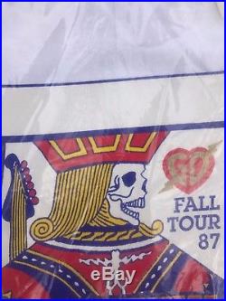 Grateful Dead Vintage 1987 Fall Tour Shirt NOS still sealed with guest pass