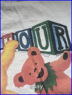 Grateful Dead Vintage 1991 Spring Tour Tie-Dye Juggling Bear Shirt Sz LG