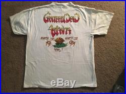 Grateful Dead Vintage 1994 Tour T-Shirt Atlanta XXL Peach 94 Spring Tour NOS