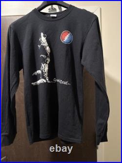 Grateful Dead Vintage 1996 Long Sleeve Black Dire Wolf Tee Shirt Size XL