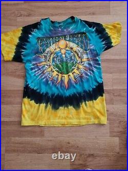 Grateful Dead Vintage 90s Summer Tour Shirt Mosaic Art 1991 Single Stitch